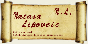 Nataša Lipovčić vizit kartica